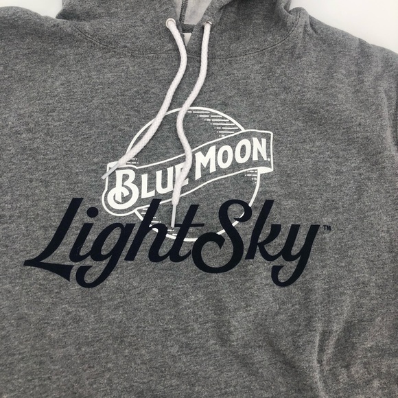 NEW! Blue Moon Heather Grey Hoodie - Multiple Sizes - Picture 3 of 5